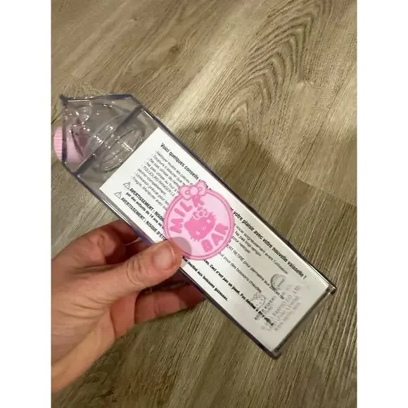 Hello Kitty Strawberry Milk Carton Water Bottle - Picture 3 of 5